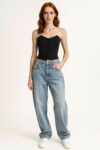 BLUSA STRAPLESS CON BOTONES