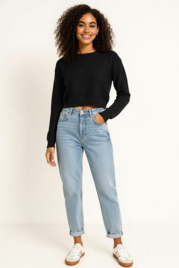 SUETER CROP DE PUNTO FINO