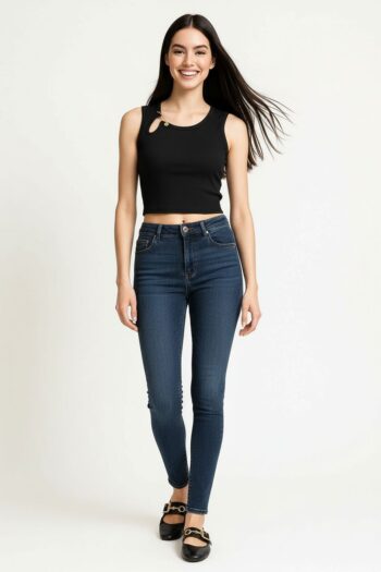 BLUSA RIB DETALLE EN HOMBRO