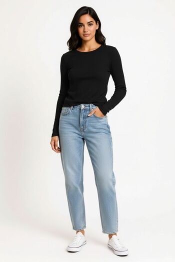 PLAYERA MANGA LARGA WAFFLE