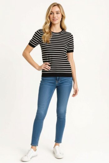 PLAYERA TOP TEJIDO CON PRETINA