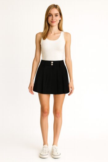 FALDA DE PANILLA CON TABLAS