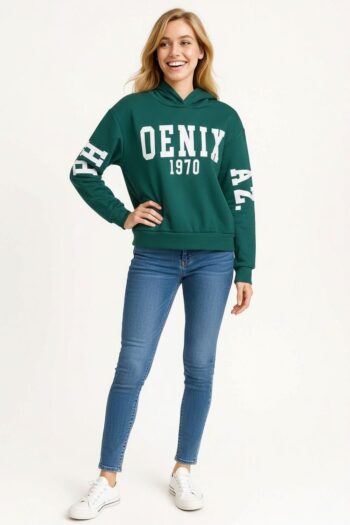SUDADERA FELPA CON CAPUCHA