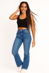 JEANS WIDE LEG CON DESTROYER