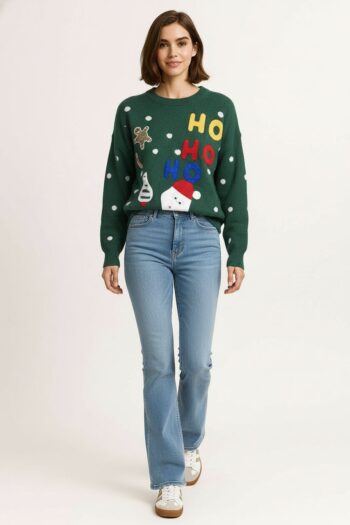 SUÉTER CON DISEÑO NAVIDEÑO 3D