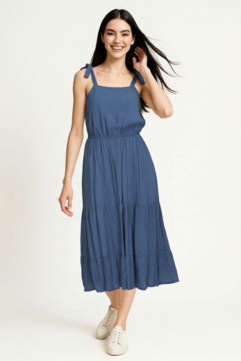 VESTIDO TIRANTES LAZO LIGERO