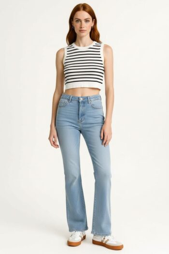 SUÉTER TOP TEJIDO RAYAS BÁSICO