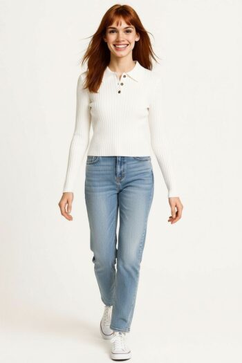 SUÉTER TEJIDO CUELLO POLO