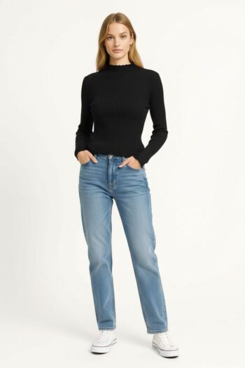 SUÉTER CUELLO ALTO AJUSTADO