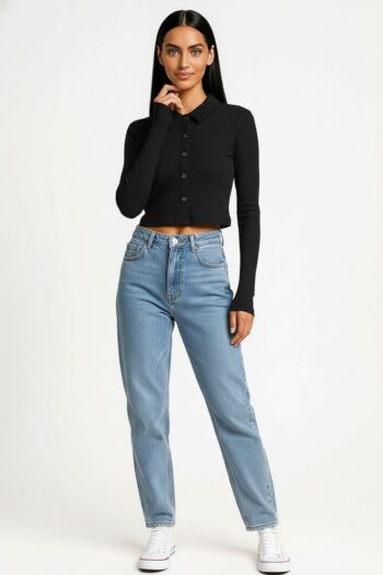 PLAYERA RIB CON CUELLO CAMISERO