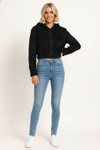 CHAMARRA SHERPA SUAVE CAPUCHA