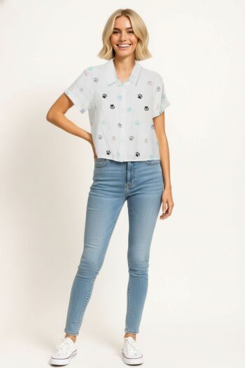 BLUSA CAMISERA CHALLIS SUAVE
