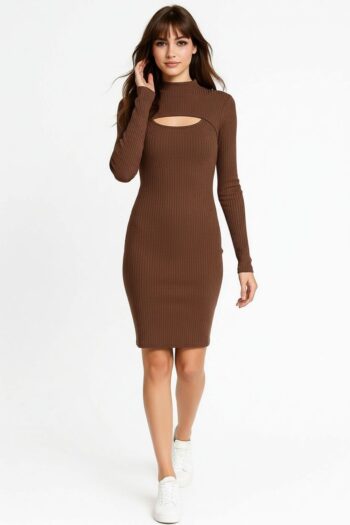 VESTIDO CORTO CON DETALLE FRONTAL