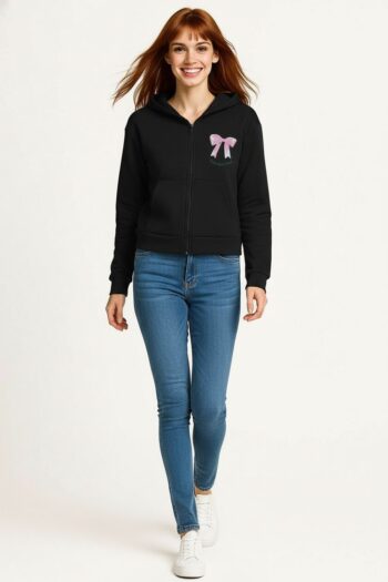 SUDADERA FELPA CON MOÑO