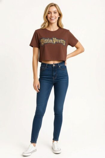 PLAYERA CROP CON APLICACIÓN