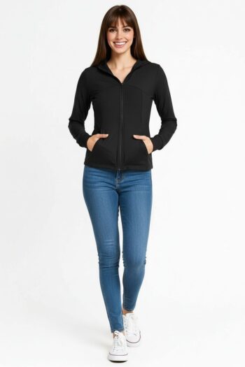 CHAMARRA LIGERA CON CAPUCHA