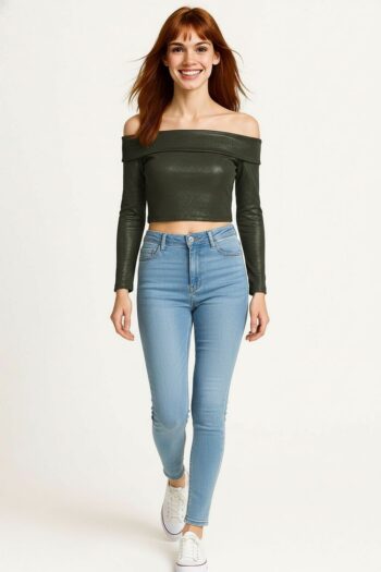 PLAYERA ESCOTE DOBLE BRILLO