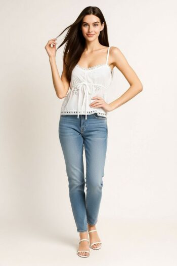 BLUSA TIRANTES BORDADA