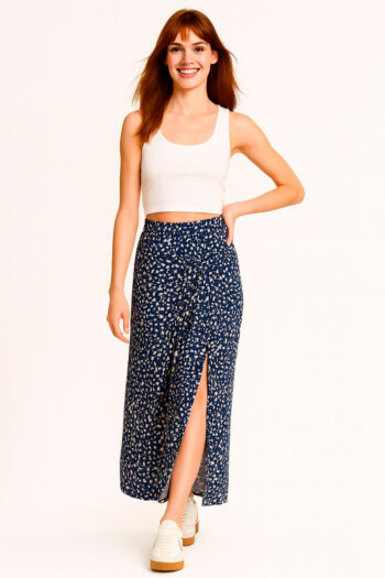 FALDA LARGA CON ABERTURA LATERAL