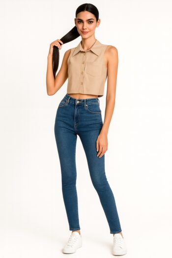 BLUSA CAMISERA SIN MANGAS