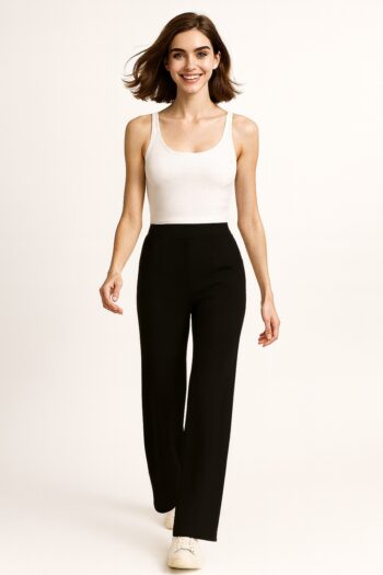 PANTALÓN RIB CORTE AMPLIO