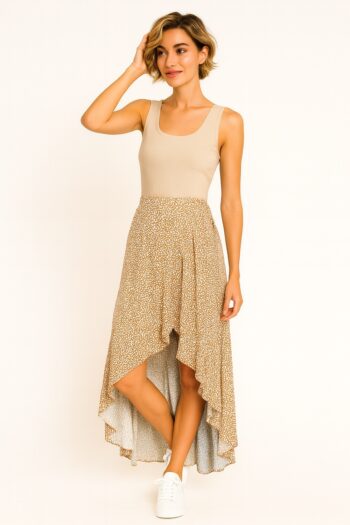 FALDA ASIMÉTRICA FULL PRINT