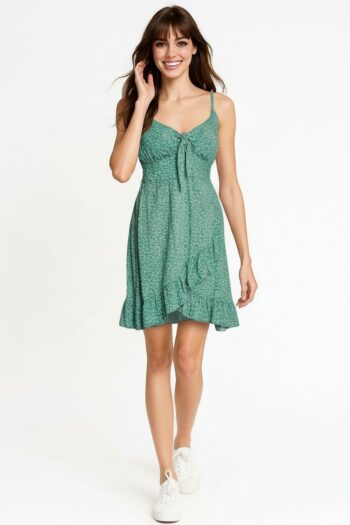 VESTIDO GREEN DITSY