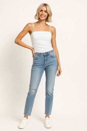 PLAYERA TOP AJUSTE FRUNCIDO