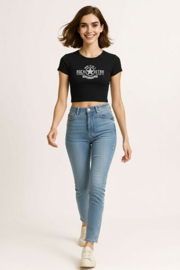 PLAYERA WAFFLE CROP