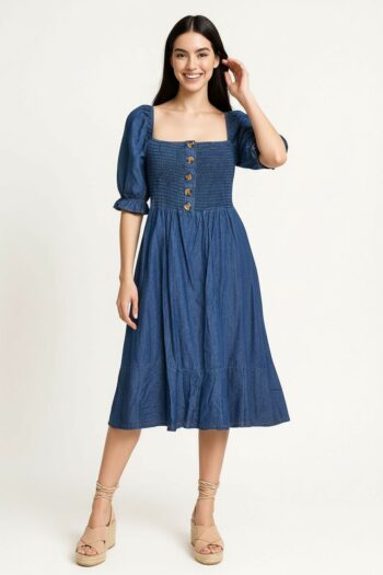 VESTIDO SMOCK CAMPESINO