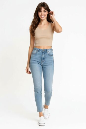 PLAYERA TOP CUELLO REDONDO AJUSTADO