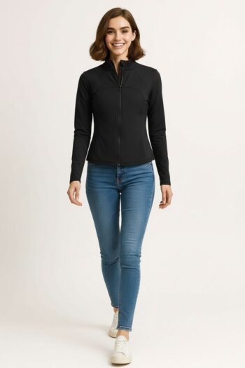 CHAMARRA DEPORTIVA CON CIERRE FRONTAL