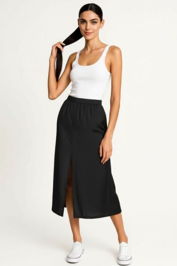 FALDA LARGA CORTE RECTO