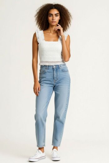 BLUSA TOP CON APLICACIÓN BRILLO