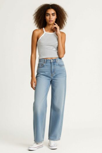 BLUSA TOP CUELLO ALTO AJUSTE