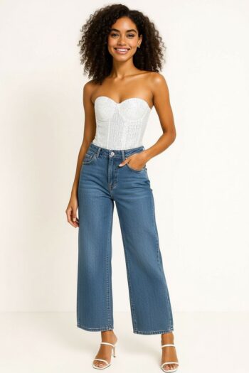 BLUSA TOP CORSET ESTRUCTURADO SIN TIRANTES