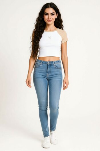 PLAYERA RIB CORTA BORDADO