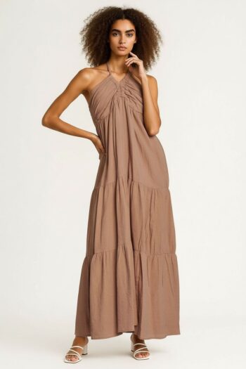 VESTIDO LARGO CON TIRANTES