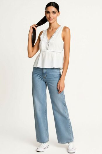 BLUSA SIN MANGAS ESCOTE PROFUNDO