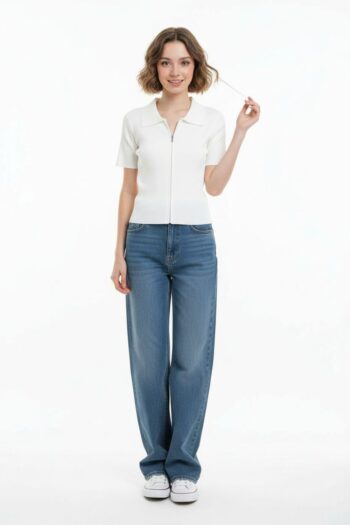 SUÉTER CON CIERRE Y CUELLO