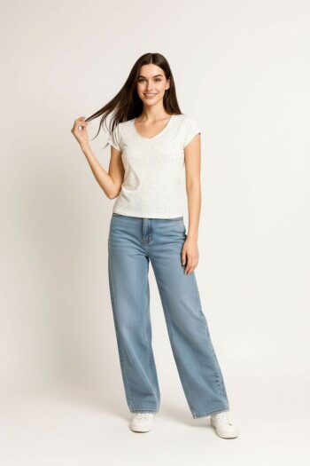 PLAYERA CUELLO V TEXTURA SUAVE