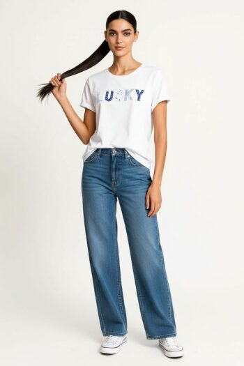 PLAYERA CORTA CON TEXTO