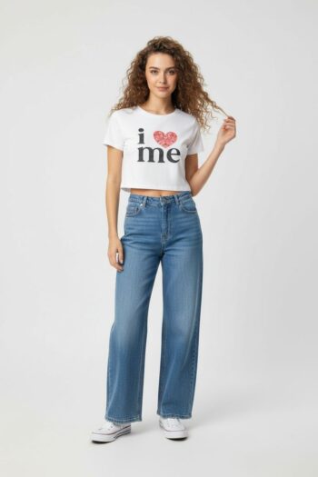 PLAYERA CORTA CON ESTAMPA