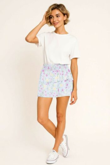 FALDA CON OLANES SUELTOS