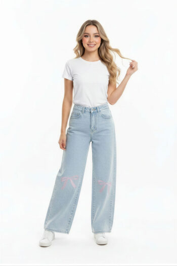 JEANS WIDE LEG TIRO ALTO