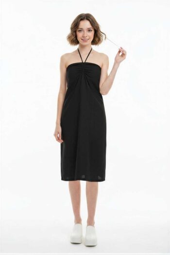 VESTIDO CORTO PLISADO HALTER