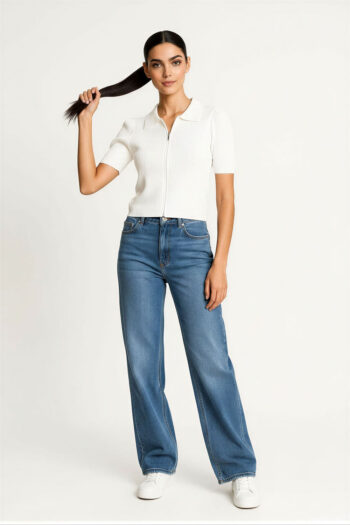 SUÉTER TEJIDO CIERRE FRONTAL