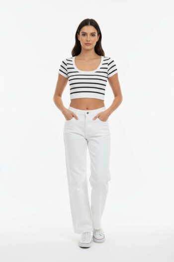 PLAYERA CROP SEAMLESS MANGA CORTA