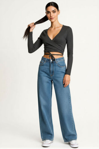 BLUSA CROP CRUZADA AJUSTE