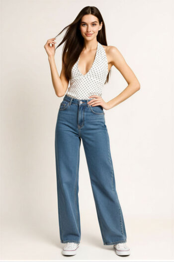 PLAYERA TOP HALTER CON AMARRE Y ESCOTE PROFUNDO